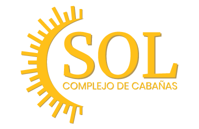 Logotipo complejo de cabañas Sol